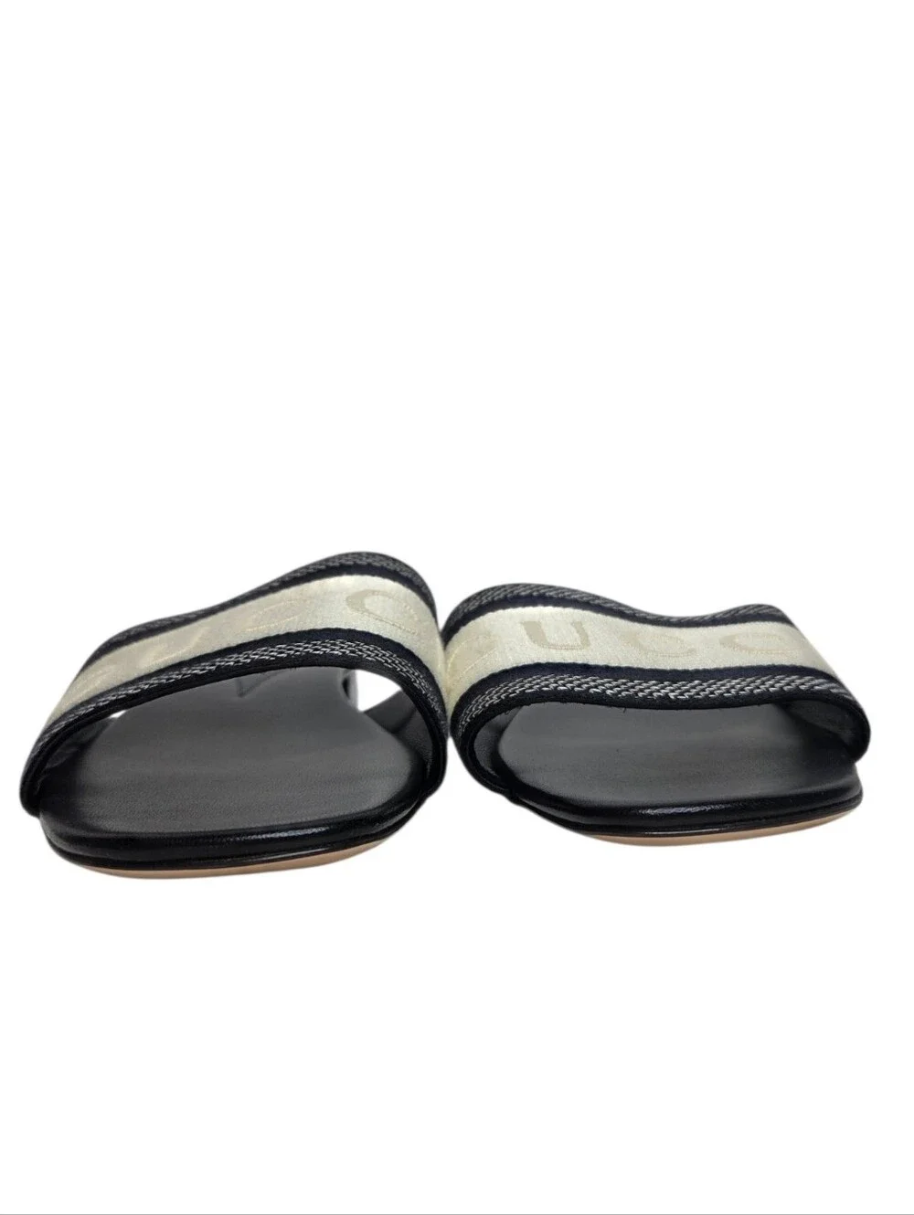 GUCCI Jane Embroidered Logo Slide Sandals